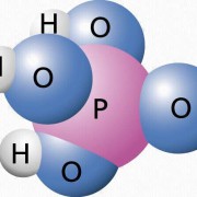 Kugelmodell der Phosphorsäure 