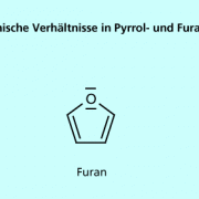 Elektronische Verhältnisse in Pyrrol- und Furan-Molekül 