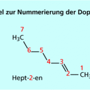 Beispiel zur Nummerierung der Doppelbindung 