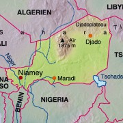 Lage Nigers in Afrika 