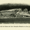 Das Grab HEINRICHs DES LÖWEN und seiner Frau MATHILDE VON ENGLAND befindet sich im Dom zu Braunschweig. HEINRICH hält in der rechten Hand ein Bild von Braunschweig und in der linken sein Schwert. 