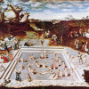 LUCAS CRANACH DER ÄLTERE (1472–1553): Der Jungbrunnen, 1546, Öl auf Holz, 122 x 186,5 cm, Berlin, Gemäldegalerie. 