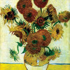 VINCENT WILLEM VAN GOGH: „Stilleben mit Sonnenblumen“;1888, Öl auf Leinwand, 93 × 73 cm;London, Tate Gallery. 