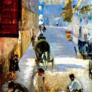 ÉDOUARD MANET: „Straßenarbeiter, Rue de Bernes“, Detail;1878, Öl auf Leinwand, 63,5 × 80 cm;London, Sammlung Lord Butler. 
