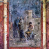 Römischer Meister um 20 n. Chr.: Die Erziehung des Dionysos;um 20 n. Chr., Fresko; Rom, Museo Nazionale delle Terme. 