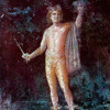 Pompejanischer Maler des 1. Jahrhunderts: Perseus;1. Jh., Wandmalerei; Castellamare di Stabia, Antiquarium. 