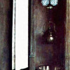 JAN VAN EYCK: Genter Altar, Altar des Mystischen Lammes, rechter Außenflügel,mittlere innere Szene: „Nische mit Schüssel, Kanne und Tuch“;vor 1426–1432, Öl auf Holz;Gent, Kathedrale St. Bavo. 