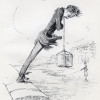 Das letzte Bad, Entwurf: Honoré Daumier, Ausführung: Honoré Daumier, 1840, Lithographie 