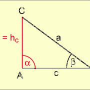 Sinussatz im rechtwinkligen Dreieck 