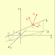 Senkrechte Vektoren zu einer Geraden im Raum 