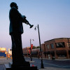 Statue von WILLIAM CHRISTOPHER HANDY auf dem W. C. Handy-Platz in Memphis