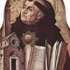 Der heilige THOMAS VON AQUIN in einer Darstellung von CARLO CRIVELLI (1476) 